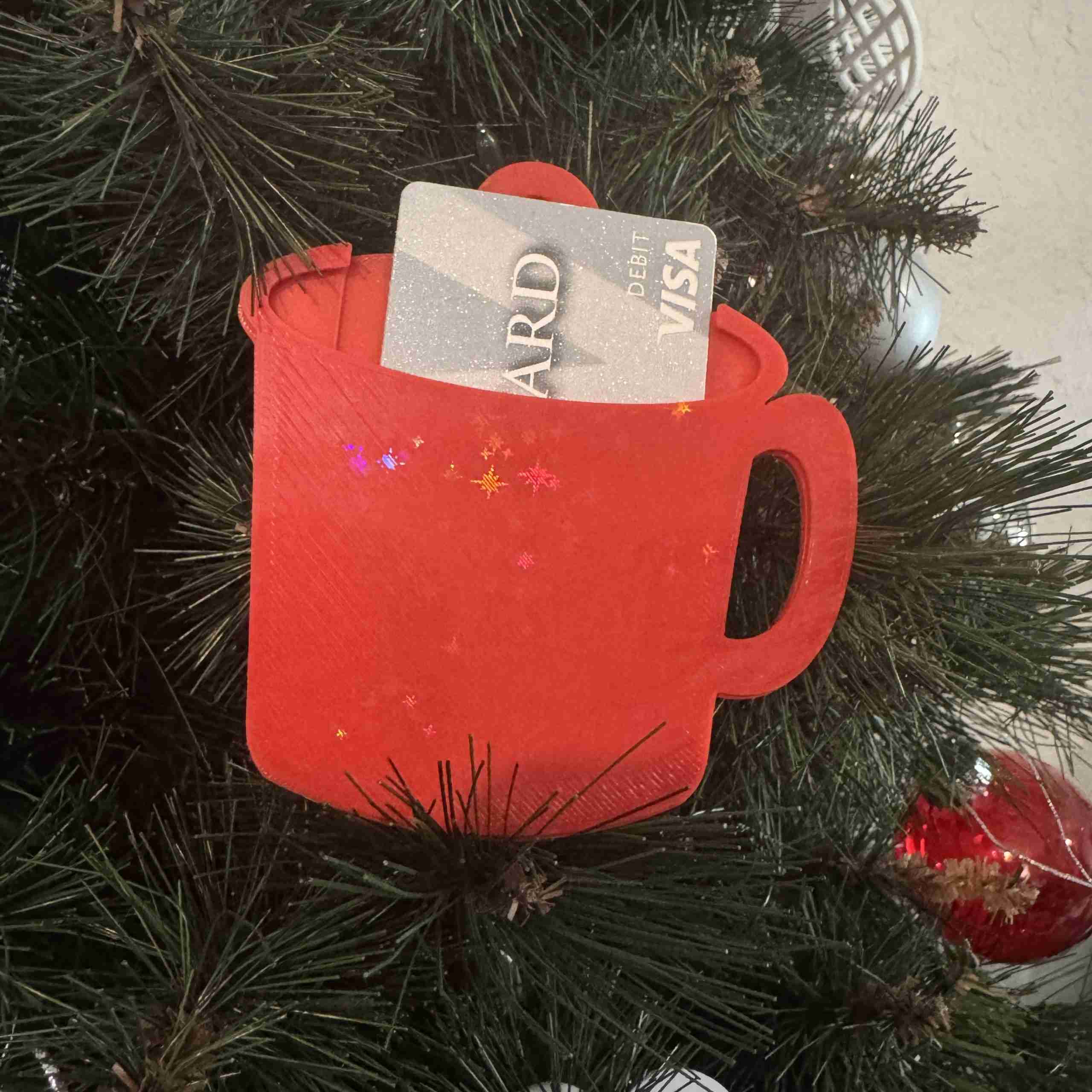Coffee Cup Gift Card Sleeve / Ornament - Image 3